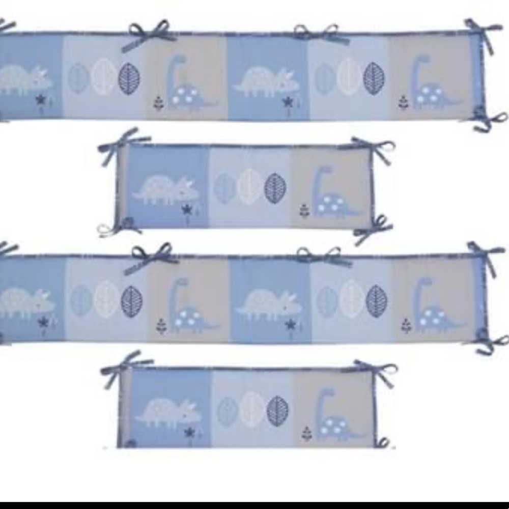 Lambs and Ivy Dino Crib Bumper